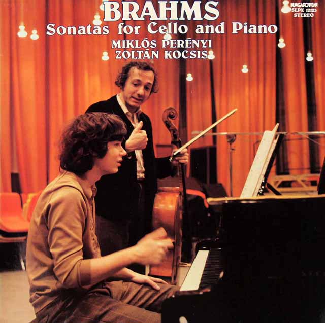 ペレーニ&コチシュのブラームス/チェロソナタ第1&2番 　ハンガリーHungaroton　3422　LP レコード