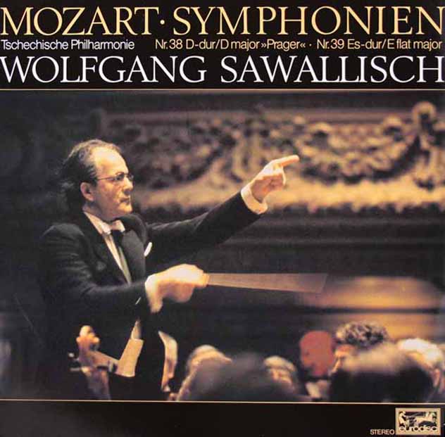 サヴァリッシュのモーツァルト/交響曲 第38番「プラーハ」、第39番　独eurodisc　3422　LP レコード