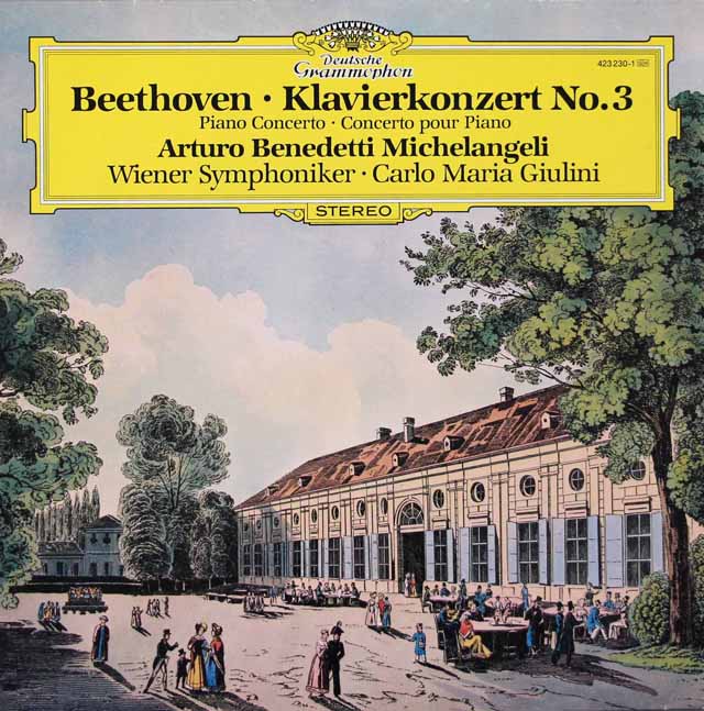 ミケランジェリ、ジュリーニのベートーヴェン/ピアノ協奏曲第3番　独DGG　3423　LP レコード