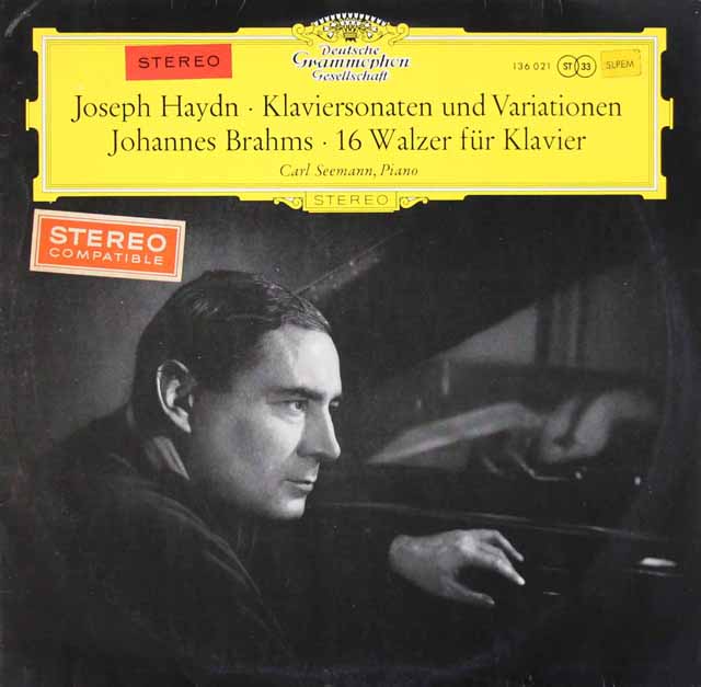 【細字ステレオ、独最初期盤】　ゼーマンのハイドン/ピアノソナタ第35番ほか　独DGG　3423　LP レコード