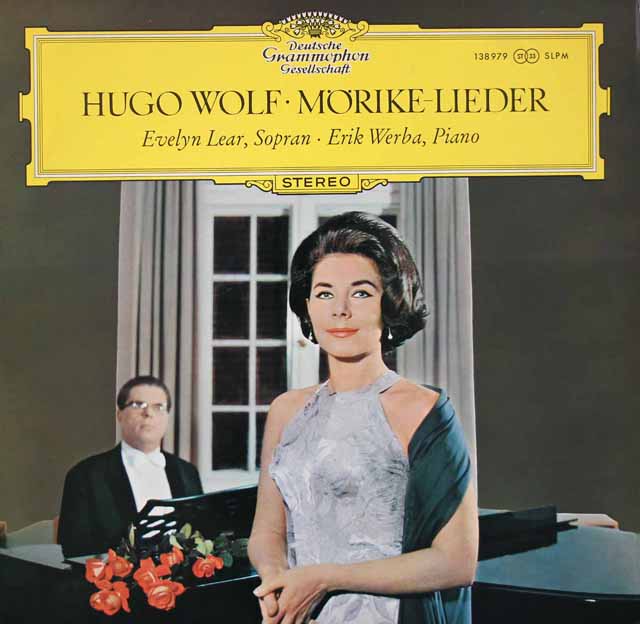 【独最初期盤】　リアーのヴォルフ/メーリケ歌曲集　独DGG　3423　LP レコード