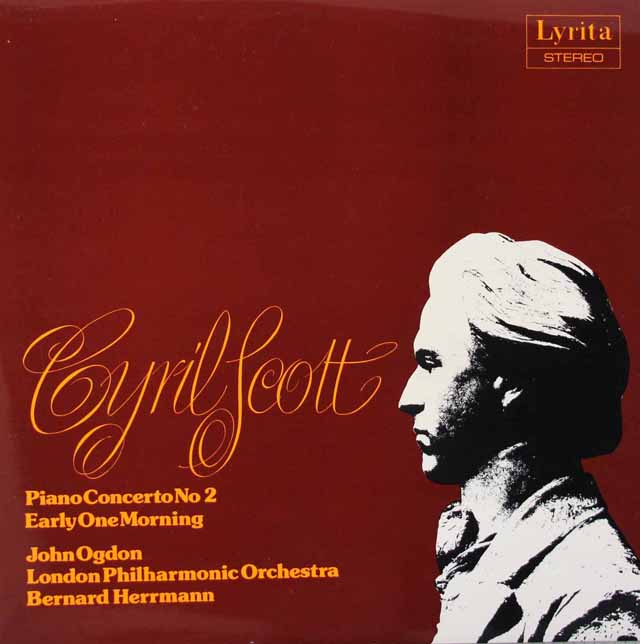 オグドン、ハーマンのスコット/ピアノ協奏曲第2番ほか　英Lyrita　3423　LP レコード