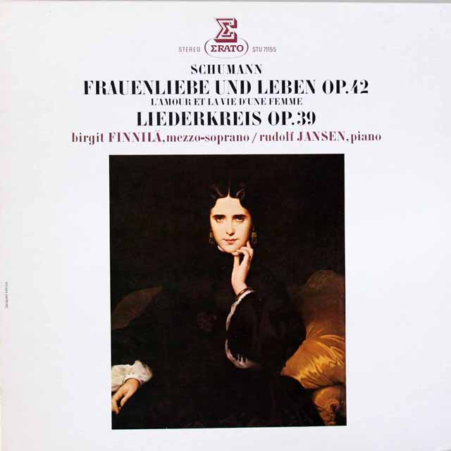 フィニレ、ヤンセンのシューマン/女の愛と生涯、リーダークライス　仏ERATO　3423　LP レコード