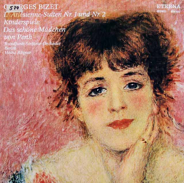 レーグナーのビゼー/「アルルの女」組曲ほか　独ETERNA　3423　LP レコード