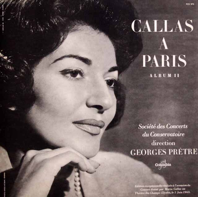 【モノラル】　「パリのカラス」 vo.2　仏Columbia　3423　LP レコード