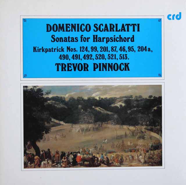 ピノックのスカルラッティ/ハープシコード（チェンバロ）ソナタ集　英crd　3423　LP レコード