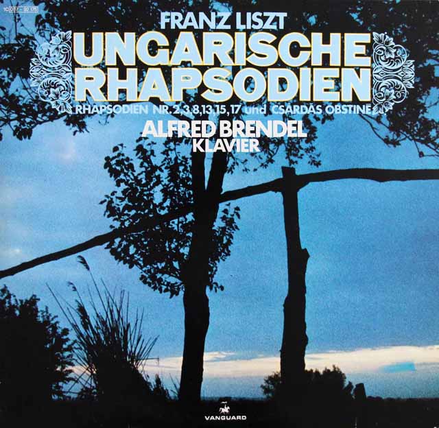 ブレンデルのリスト/ハンガリー狂詩曲集　独VANGUARD　3423　LP レコード