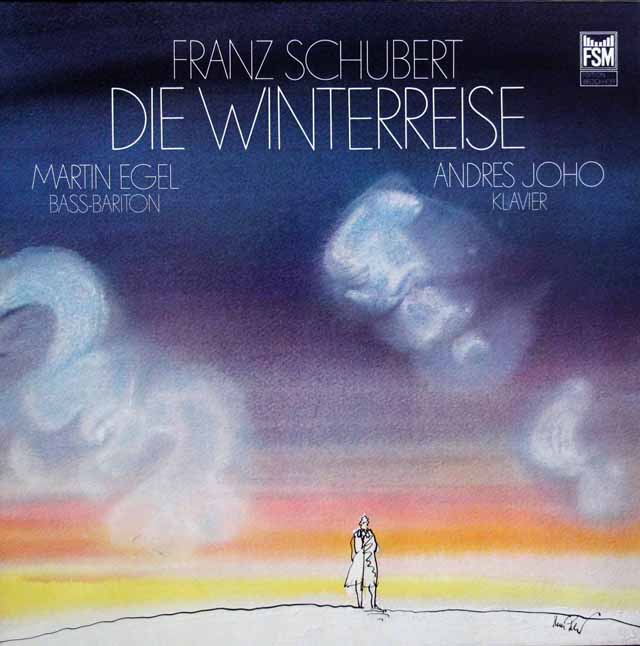 エーゲル、ヨーホのシューベルト/「冬の旅」　独FSM　3423　LP レコード