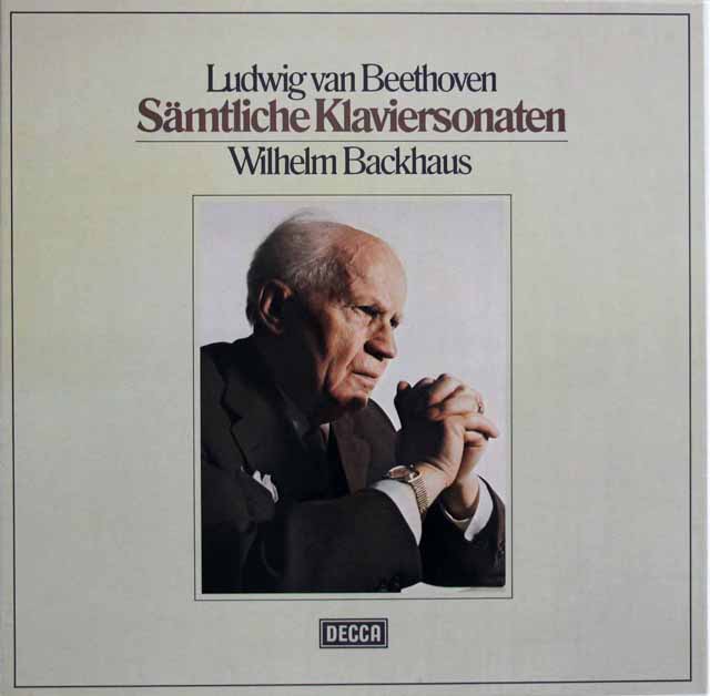 バックハウスのベートーヴェン/ピアノソナタ全集　独DECCA　3423　LP レコード