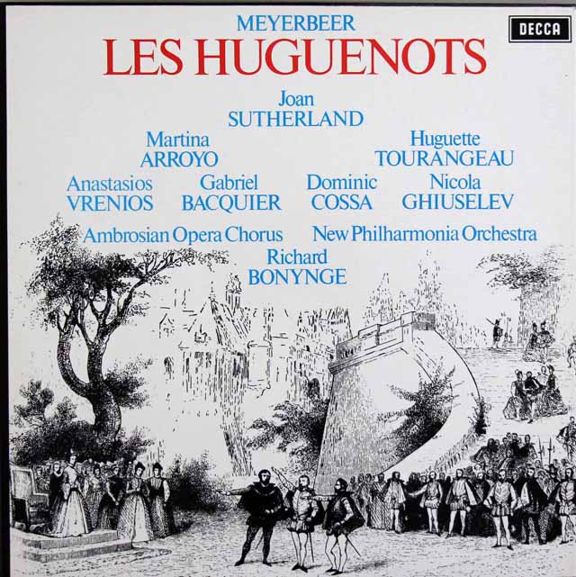 サザーランド、ボニングのマイアベーア/歌劇「ユグノー教徒」全曲　蘭DECCA　3423　LP レコード