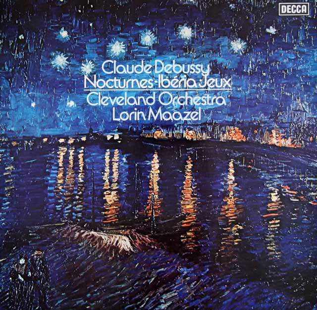 マゼールのドビュッシー/「夜想曲」ほか　独DECCA　3424　LP レコード
