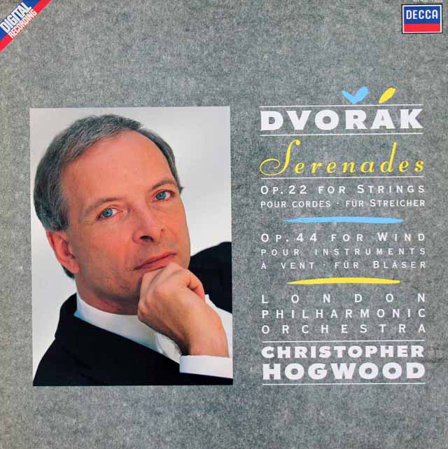 ホグウッドのドヴォルザーク/セレナード集　蘭DECCA　3424　LP レコード
