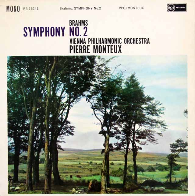 【モノラル】　モントゥーのブラームス/交響曲第2番　英RCA　3424　LP レコード