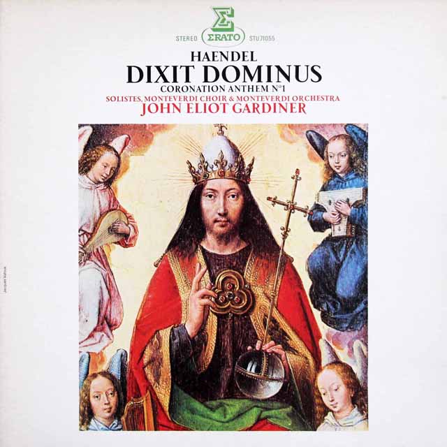 ガーディナーのヘンデル/教会用典礼音楽「主は言われた」ほか　仏ERATO　3424　LP レコード