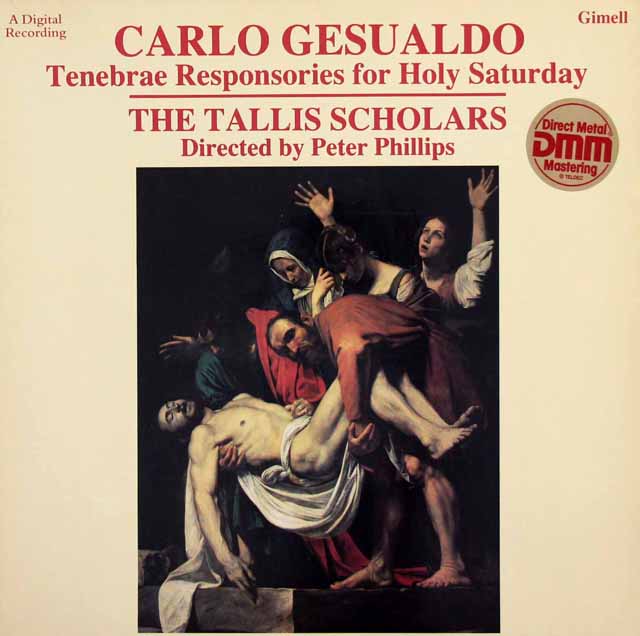 タリス・スコラーズのジェスアルド/「聖土曜日ためのレスポンソリウム」　独Gimell　3424　LP レコード