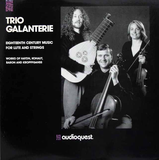 トリオ・ガランテリーの「18世紀のリュートと弦楽のための音楽」　米audioquest　3424　LP レコード