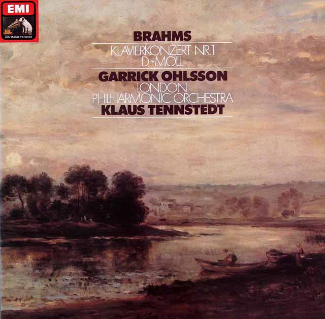 オールソン&テンシュテットのブラームス/ピアノ協奏曲第1番　独EMI　3424　LP レコード