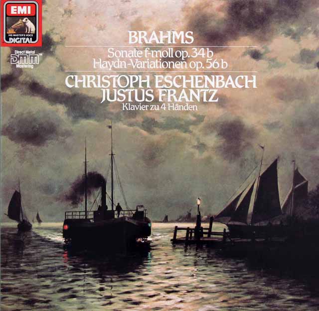 LP レコード エッシェンバッハ、フランツのブラームス/2台のピアノのためのソナタ 独EMI 3424