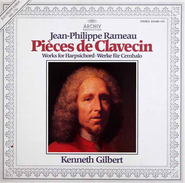 ギルバートのラモー/クラウザン曲集　独ARCHIV　3424　LP レコード