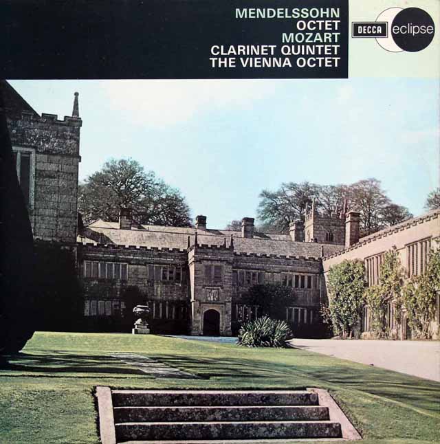 ウィーン・オクテット（八重奏団）のメンデルスゾーン/弦楽八重奏曲 変ホ長調　英DECCA　3424　LP レコード