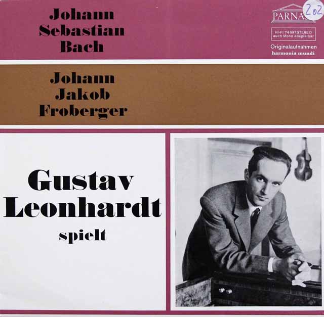 レオンハルト、コレギウム・アウレウムのバッハ/チェンバロ協奏曲 第1番ほか　独PARNASS　3424　LP レコード