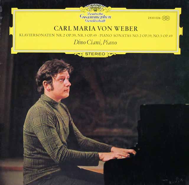 【日本未発売】　チアーニのウェーバー/ピアノソナタ集　独DGG　3425　LP レコード