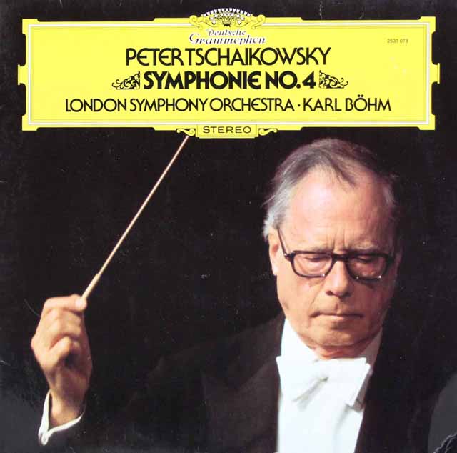ベームのチャイコフスキー/交響曲第4番　独DGG　3425　LP レコード