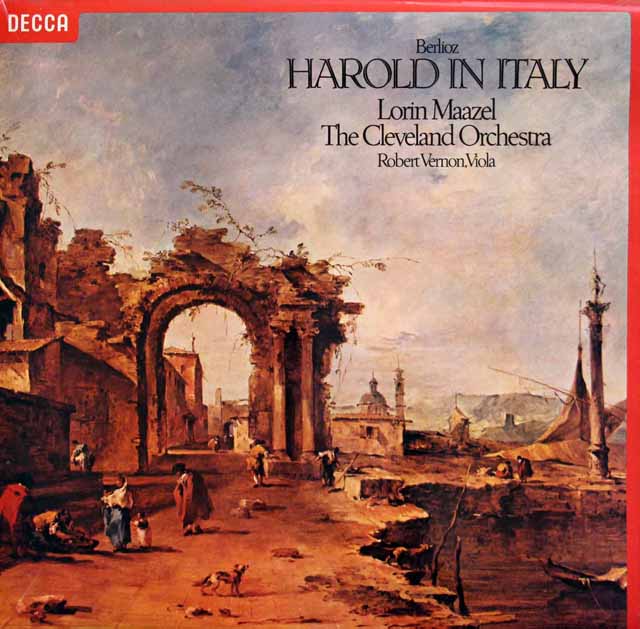 【オリジナル盤】　マゼール、ヴァーノンのベルリオーズ/イタリアのハロルド　英DECCA　3425　LP レコード