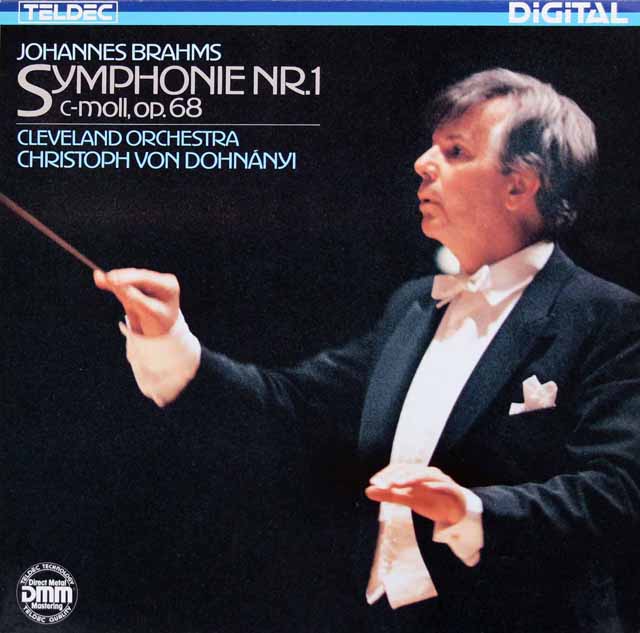 ドホナーニのブラームス/交響曲第1番　独TELDEC　3425　LP レコード