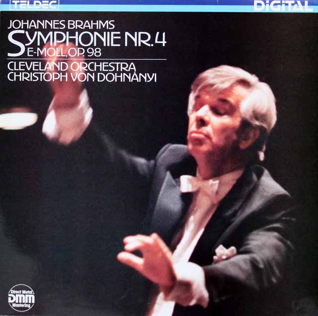 ドホナーニのブラームス/交響曲第4番　独TELDEC　3425　LP レコード