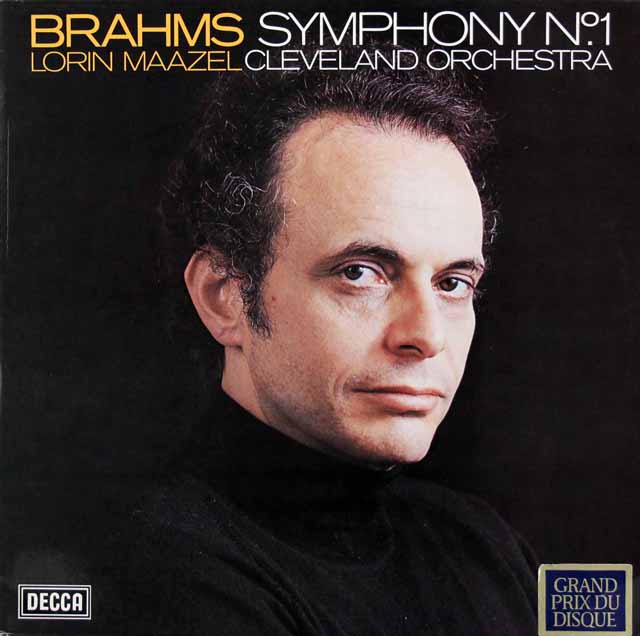 マゼールのブラームス/交響曲第1番　独DECCA　3425　LP レコード