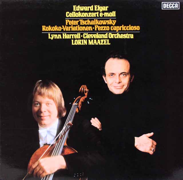 ハレル、マゼールのエルガー/チェロ協奏曲ほか　独DECCA　3425　LP レコード