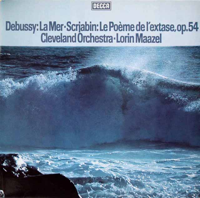 マゼールのドビュッシー/交響詩「海」ほか　独DECCA　3425　LP レコード