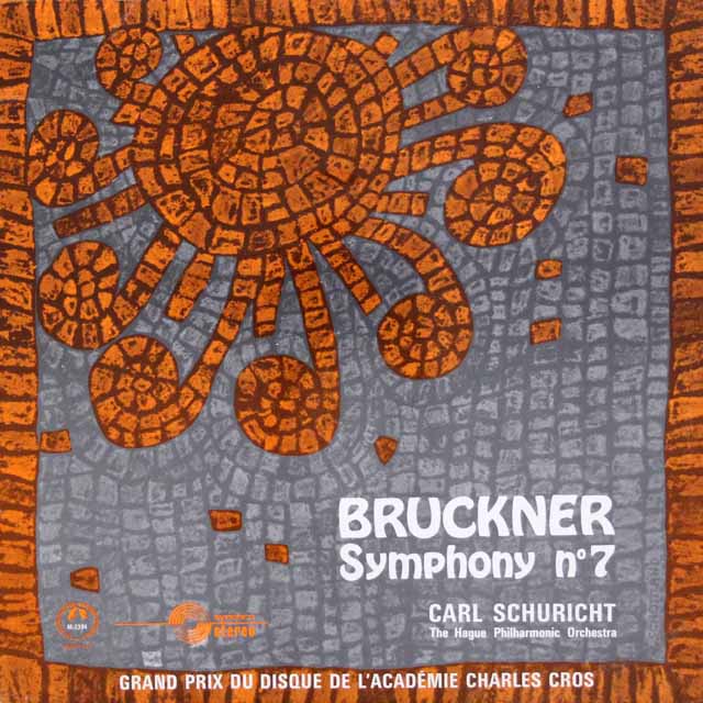 シューリヒトのブルックナー/交響曲第7番　英Concert Hall　3425　LP レコード