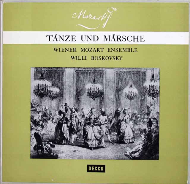 ボスコフスキーのモーツァルト/舞曲と行進曲　第1集　独DECCA　3425　LP レコード