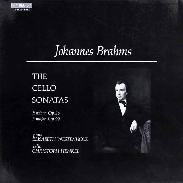 ヘンケル&ウェステンホルツのブラームス/チェロソナタ集　独BIS　3426　LP レコード