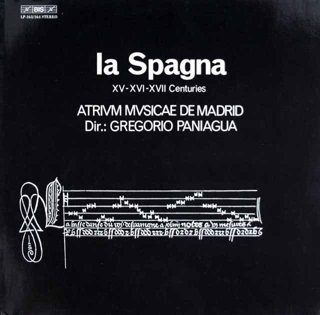パニアグアのラ・スパグナ 15～17世紀　★長岡鉄男の外盤A級セレクション第1巻5掲載盤　独BIS   3426　LP レコード