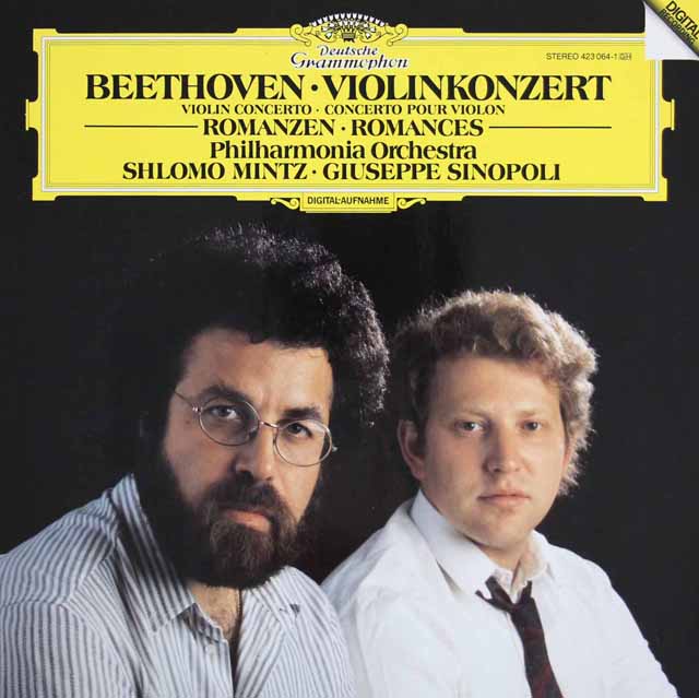 ミンツ、シノーポリのベートーヴェン/ヴァイオリン協奏曲ほか　独DGG　3426　LP レコード