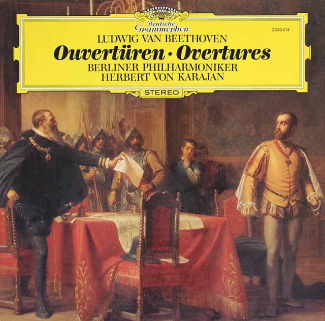 カラヤンのベートーヴェン/序曲集　独DGG　3426　LP レコード