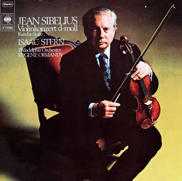 スターン、オーマンディのシベリウス/ヴァイオリン協奏曲 ほか　独CBS　3426　LP レコード
