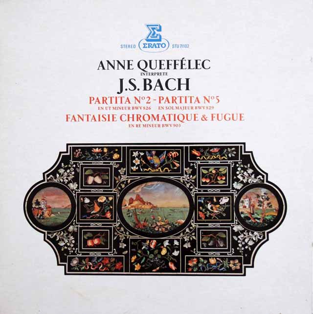 ケフェレックのバッハ/パルティータ 第2&5番 ほか　仏ERATO　3426　LP レコード