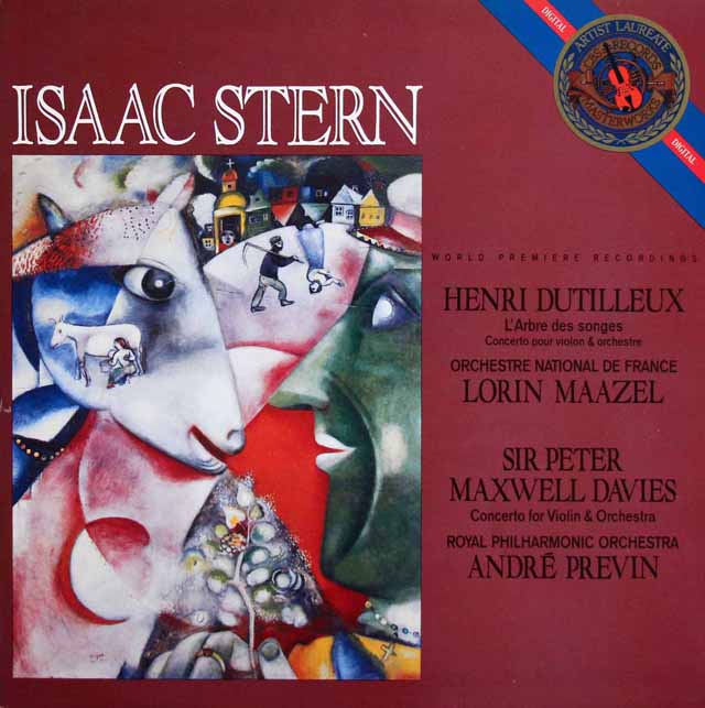 スターン、マゼールのデュティユー/ヴァイオリン協奏曲 ほか　蘭CBS　3426　LP レコード