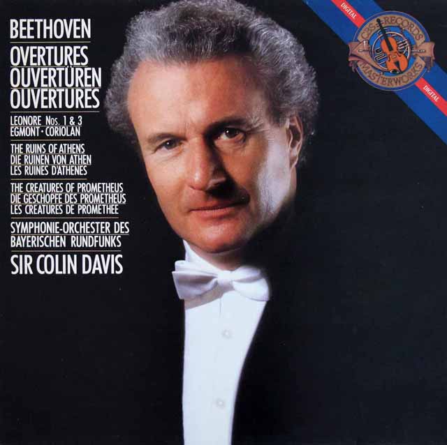 デイヴィスのベートーヴェン/序曲集　蘭CBS　3426　LP レコード