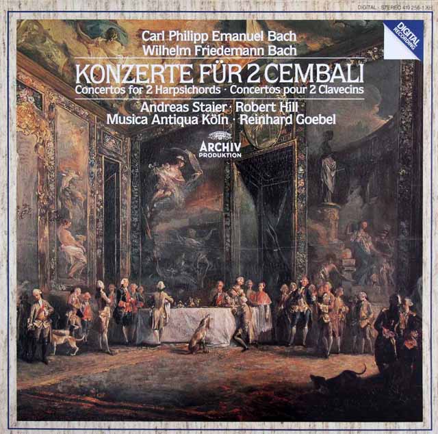 シュタイナー、ムジカ・アンティクヮ・ケルンらのC.P.Eバッハ/2台のチェンバロのための協奏曲ほか　独ARCHIV　3426　LP レコード