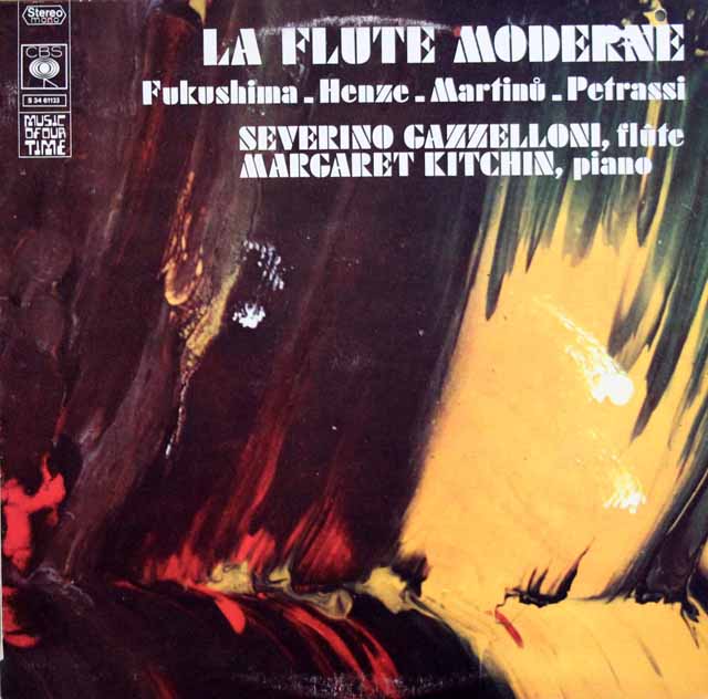 ガッゼローニの近代フルート音楽集（福島和夫/「冥」ほか）　仏CBS　3426　LP レコード