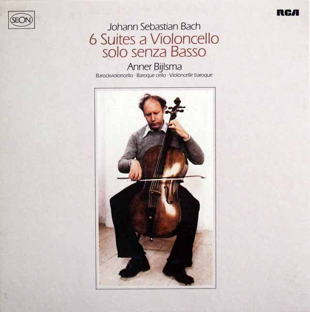 ビルスマのバッハ/無伴奏チェロ組曲　独RCA（SEON)　3426　LP レコード
