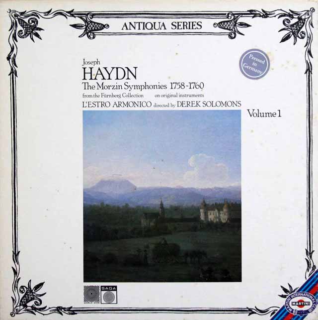 ソロモンス、レストロ・アルモニコのハイドン/モルツィン交響曲集（第1集）　独SAGA　3426　LP レコード