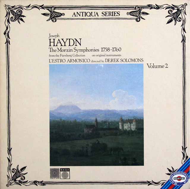 ソロモンス、レストロ・アルモニコのハイドン/モルツィン交響曲集（第2集）　独SAGA　3426　LP レコード