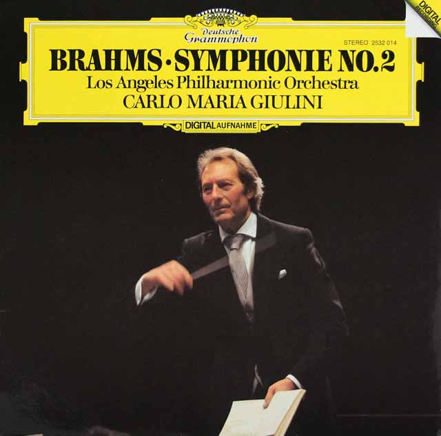 ジュリーニのブラームス/交響曲第2番　独DGG　3427　LP レコード