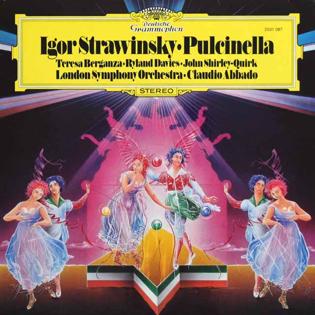 アバドのストラヴィンスキー/「プルチネルラ」　独DGG　3427　LP レコード